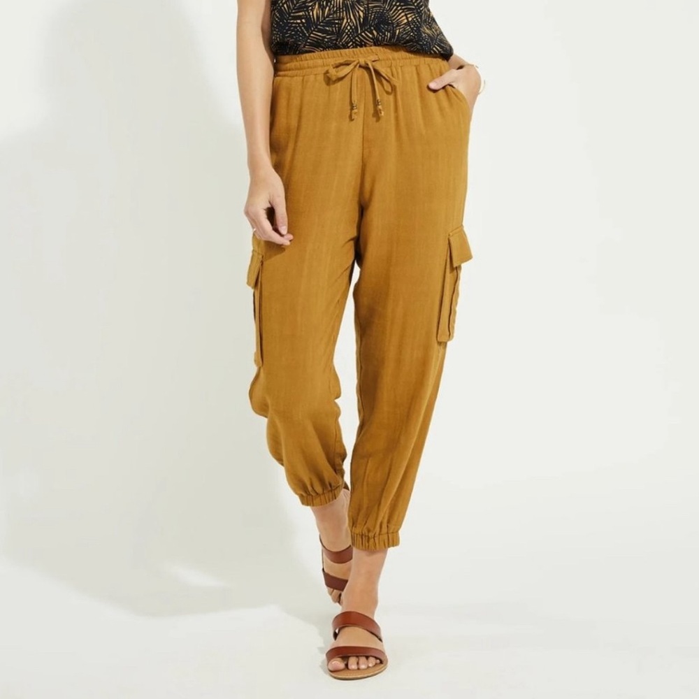 Gentle Fawn Cargo Joggers in Linen (Ashton Pant)